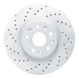 Dynamic Friction 2014-2025 Cadillac CT6 Front Left Drilled Geoperformance Rotor by Dynamic Friction Company 820-46036L