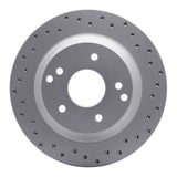 Dynamic Friction 1988-1996 Chevrolet Corvette Rear Right Drilled Geoperformance Rotor by Dynamic Friction Company 820-47022R