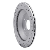 Dynamic Friction 1988-1996 Chevrolet Corvette Rear Right Drilled Geoperformance Rotor by Dynamic Friction Company 820-47022R