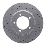 Dynamic Friction 1967-1970 Chevrolet Bel Air Front Left Drilled Geoperformance Rotor by Dynamic Friction Company 820-47030L