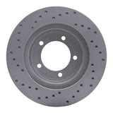 Dynamic Friction 1967-1970 Chevrolet Bel Air Front Right Drilled Geoperformance Rotor by Dynamic Friction Company 820-47030R