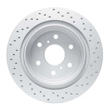 Dynamic Friction 2007-2020 Cadillac Escalade Rear Left Drilled Geoperformance Rotor by Dynamic Friction Company 820-48053L