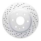 Dynamic Friction 2007-2017 Buick Enclave Front Left Drilled Geoperformance Rotor by Dynamic Friction Company 820-48054L