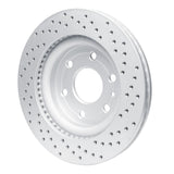 Dynamic Friction 2007-2017 Buick Enclave Front Left Drilled Geoperformance Rotor by Dynamic Friction Company 820-48054L