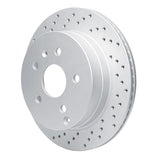 Dynamic Friction 2010-2017 Chevrolet Equinox Rear Left Drilled Geoperformance Rotor by Dynamic Friction Company 820-48058L