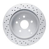 Dynamic Friction 2010-2017 Chevrolet Equinox Rear Left Drilled Geoperformance Rotor by Dynamic Friction Company 820-48058L
