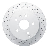 Dynamic Friction 2010-2017 Chevrolet Equinox Rear Left Drilled Geoperformance Rotor by Dynamic Friction Company 820-48058L