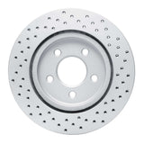 Dynamic Friction 2005-2014 Ford Mustang Rear Left Drilled Geoperformance Rotor by Dynamic Friction Company 820-54058L