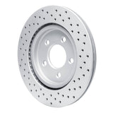 Dynamic Friction 2005-2014 Ford Mustang Rear Left Drilled Geoperformance Rotor by Dynamic Friction Company 820-54058L