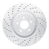 Dynamic Friction 2007-2014 Ford Mustang Front Left Drilled Geoperformance Rotor by Dynamic Friction Company 820-54060L