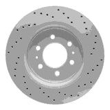 Dynamic Friction 2007-2021 Ford F-150 Rwd Front Left Drilled Geoperformance Rotor by Dynamic Friction Company 820-54204L