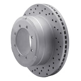 Dynamic Friction 2011-2022 Ford F-350 Super Duty 2WD Rear Left Drilled Geoperformance Rotor by Dynamic Friction Company 820-54225L