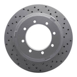 Dynamic Friction 2011-2022 Ford F-350 Super Duty 2WD Rear Right Drilled Geoperformance Rotor by Dynamic Friction Company 820-54225R