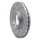 Dynamic Friction 2014-2019 Ford Transit-250 Front Left Drilled Geoperformance Rotor by Dynamic Friction Company 820-54232L
