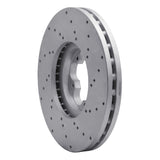 Dynamic Friction 2014-2019 Ford Transit-250 Front Left Drilled Geoperformance Rotor by Dynamic Friction Company 820-54232L