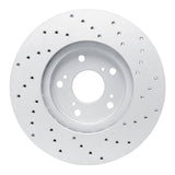 Dynamic Friction 1999-2014 Acura CL Front Left Drilled Geoperformance Rotor by Dynamic Friction Company 820-59043L