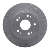 Dynamic Friction 2006-2014 Honda Ridgeline Rear Left Drilled Geoperformance Rotor by Dynamic Friction Company 820-59052L