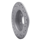 Dynamic Friction 2006-2014 Honda Ridgeline Rear Left Drilled Geoperformance Rotor by Dynamic Friction Company 820-59052L