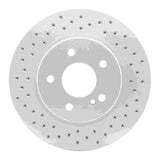 Dynamic Friction 1998-2009 Chrysler Crossfire Rear Left Drilled Geoperformance Rotor by Dynamic Friction Company 820-63040L