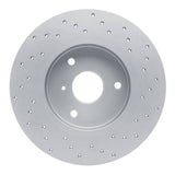 Dynamic Friction 2005-2016 Smart Fortwo Front Left Drilled Geoperformance Rotor by Dynamic Friction Company 820-63090L