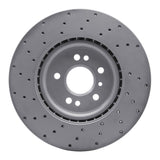 Dynamic Friction 2012-2018 Mercedes-Benz Gle350 Front Right Drilled Geoperformance Rotor by Dynamic Friction Company 820-63144R