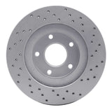 Dynamic Friction 2002-2006 Infiniti I35 Front Left Drilled Geoperformance Rotor by Dynamic Friction Company 820-67049L
