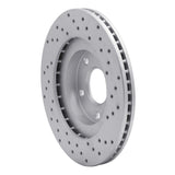 Dynamic Friction 2002-2006 Infiniti I35 Front Left Drilled Geoperformance Rotor by Dynamic Friction Company 820-67049L