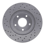 Dynamic Friction 2002-2006 Infiniti I35 Front Right Drilled Geoperformance Rotor by Dynamic Friction Company 820-67049R