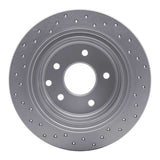Dynamic Friction 2002-2025 Nissan Juke Rear Right Drilled Geoperformance Rotor by Dynamic Friction Company 820-67050R