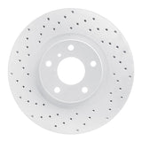 Dynamic Friction 2003-2023 Infiniti G37 Front Left Drilled Geoperformance Rotor by Dynamic Friction Company 820-67052L