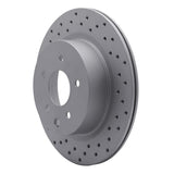 Dynamic Friction 2005-2025 Infiniti G35 Rear Left Drilled Geoperformance Rotor by Dynamic Friction Company 820-67055L