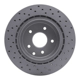 Dynamic Friction 2005-2025 Infiniti G35 Rear Left Drilled Geoperformance Rotor by Dynamic Friction Company 820-67055L