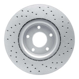 Dynamic Friction 2013-2025 Infiniti Q60 Front Left Drilled Geoperformance Rotor by Dynamic Friction Company 820-67105L