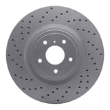 Dynamic Friction 2008-2025 Infiniti G37 Front Left Drilled Geoperformance Rotor by Dynamic Friction Company 820-68012L