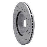 Dynamic Friction 2008-2025 Infiniti G37 Front Left Drilled Geoperformance Rotor by Dynamic Friction Company 820-68012L