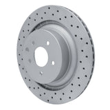 Dynamic Friction 2008-2025 Infiniti G37 Rear Left Drilled Geoperformance Rotor by Dynamic Friction Company 820-68013L