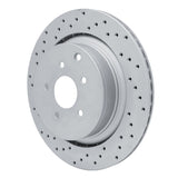 Dynamic Friction 2009-2024 Infiniti M35H Rear Left Drilled Geoperformance Rotor by Dynamic Friction Company 820-68015L