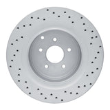Dynamic Friction 2009-2024 Infiniti M35H Rear Left Drilled Geoperformance Rotor by Dynamic Friction Company 820-68015L
