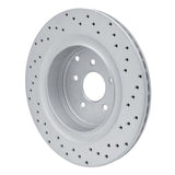 Dynamic Friction 2009-2024 Infiniti M35H Rear Left Drilled Geoperformance Rotor by Dynamic Friction Company 820-68015L
