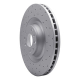 Dynamic Friction 2004-2011 Audi A8 Front Right Drilled Geoperformance Rotor by Dynamic Friction Company 820-73034R