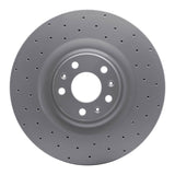 Dynamic Friction 2004-2011 Audi A8 Front Right Drilled Geoperformance Rotor by Dynamic Friction Company 820-73034R