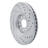 Dynamic Friction 1998-2009 Audi A4 Quattro Front Left Drilled Geoperformance Rotor by Dynamic Friction Company 820-73036L