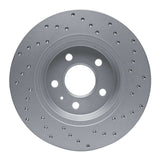 Dynamic Friction 2008-2025 Audi A6 Quattro Rear Left Drilled Geoperformance Rotor by Dynamic Friction Company 820-73061L