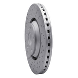 Dynamic Friction 2012-2015 Audi TTS Quattro Front Left Drilled Geoperformance Rotor by Dynamic Friction Company 820-73069L