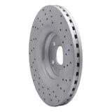 Dynamic Friction 2012-2015 Audi TTS Quattro Front Left Drilled Geoperformance Rotor by Dynamic Friction Company 820-73069L