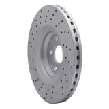 Dynamic Friction 2012-2015 Audi TTS Quattro Front Right Drilled Geoperformance Rotor by Dynamic Friction Company 820-73069R