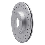 Dynamic Friction 1997-2008 Audi A4 (Mexico) Front Left/Rear Left Drilled Geoperformance Rotor by Dynamic Friction Company 820-74018L
