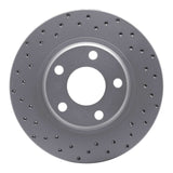 Dynamic Friction 1997-2008 Audi A4 (Mexico) Front Left/Rear Left Drilled Geoperformance Rotor by Dynamic Friction Company 820-74018L