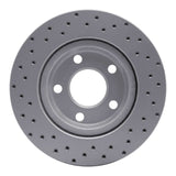 Dynamic Friction 1997-2008 Audi A4 (Mexico) Rear Right/Front Right Drilled Geoperformance Rotor by Dynamic Friction Company 820-74018R