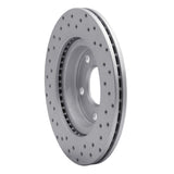 Dynamic Friction 1997-2008 Audi A4 (Mexico) Rear Right/Front Right Drilled Geoperformance Rotor by Dynamic Friction Company 820-74018R